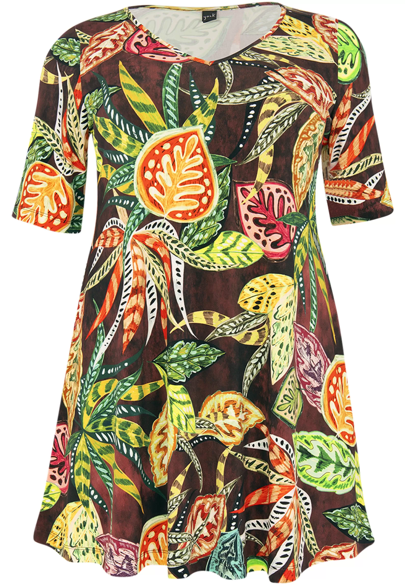 Fashion Tunic V Wide Bottom Vintage Women Tunics