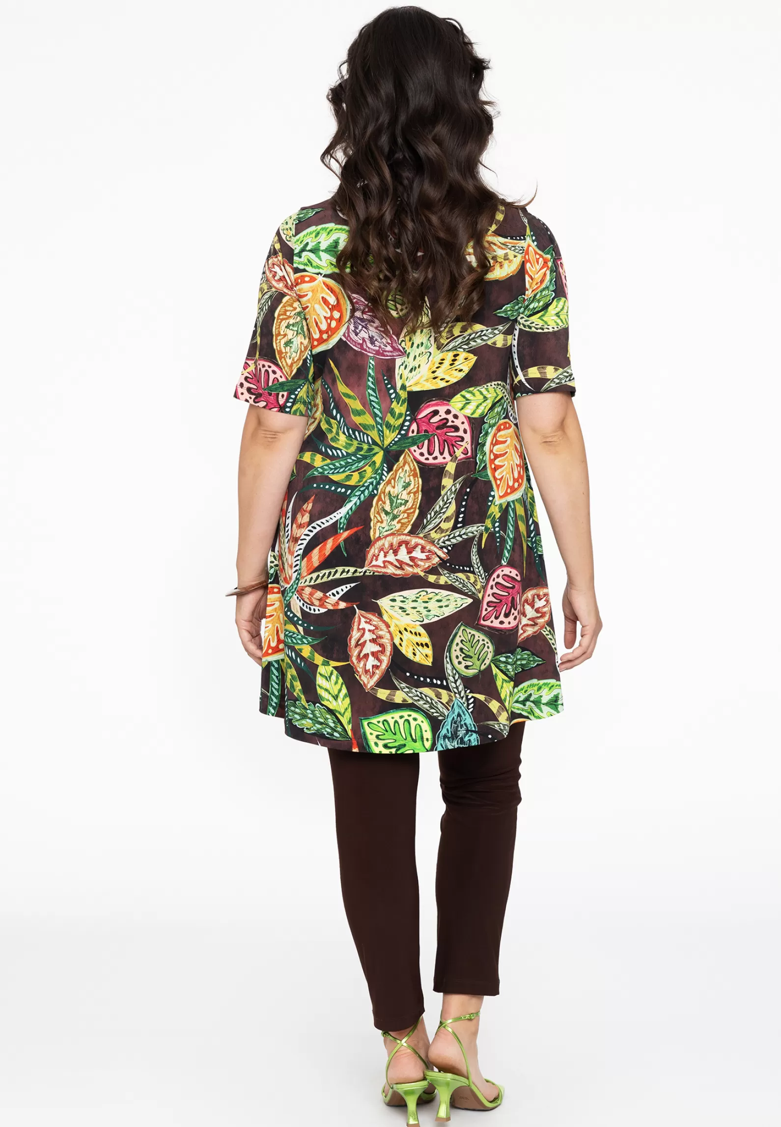 Fashion Tunic V Wide Bottom Vintage Women Tunics